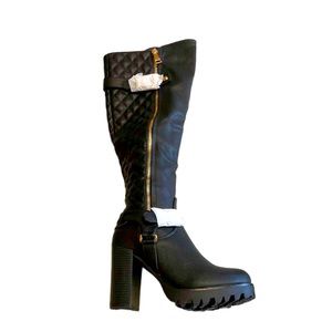 NEW - Womens High Biker Boots